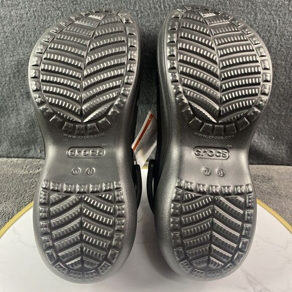 Crocs Classic Platform Bae Clog Black Women’s 8 Euro 38-39 Roomy Fit  New In Bag - Picture 7 of 10